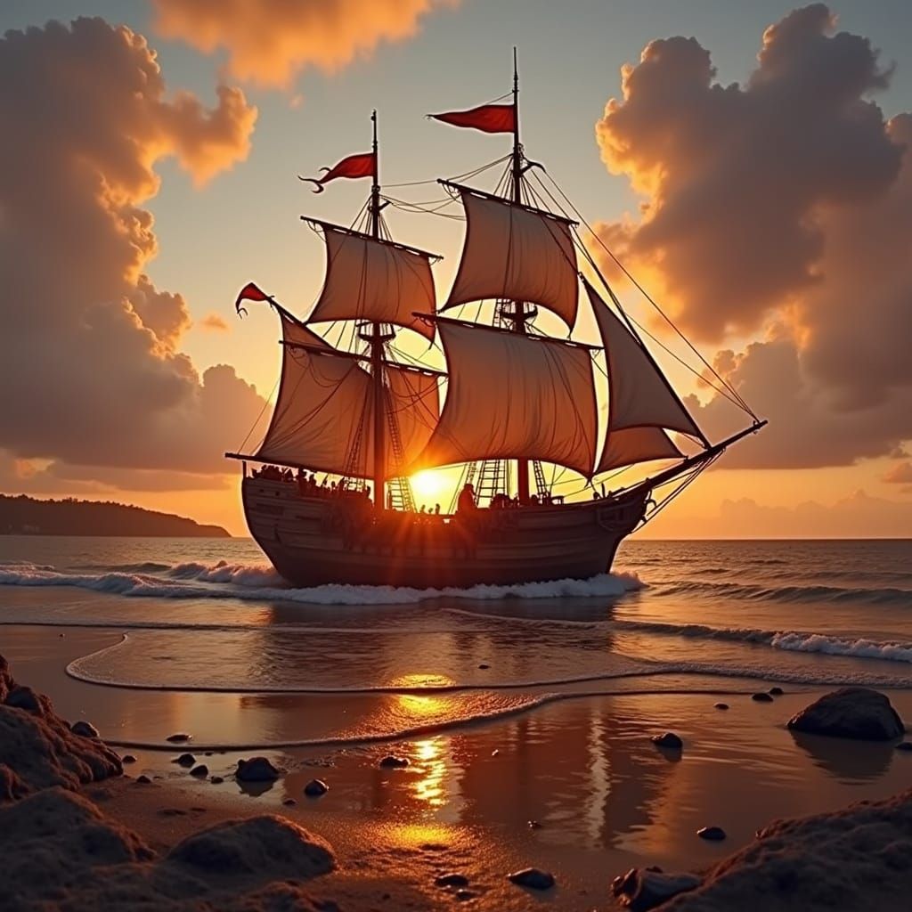 Etched Sketch of a Lecher Catching a Witch