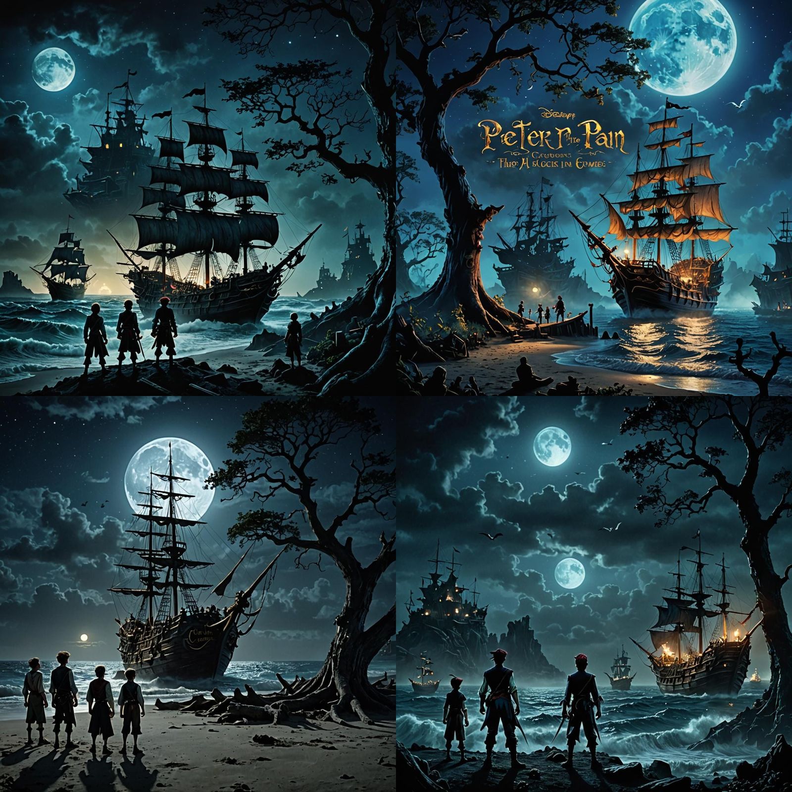 Peter Pan in Gloomy Neverland, Cinematic Film Still