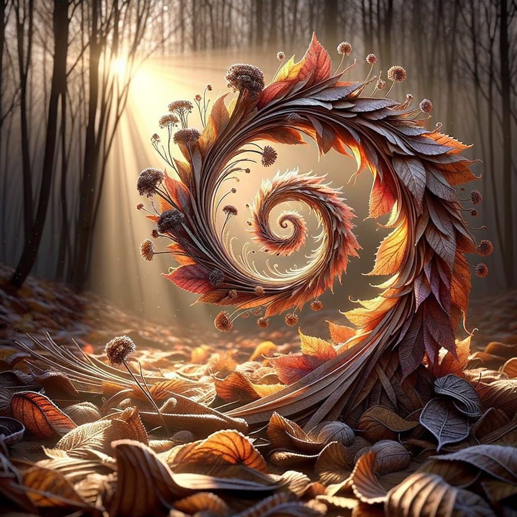 Whimsical Autumn Goddess Unfurls in Hyperrealistic CGI Maste...