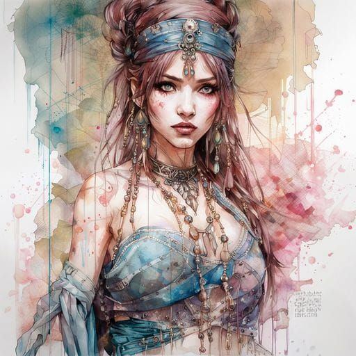 Captivating Belly Dancer in Motion