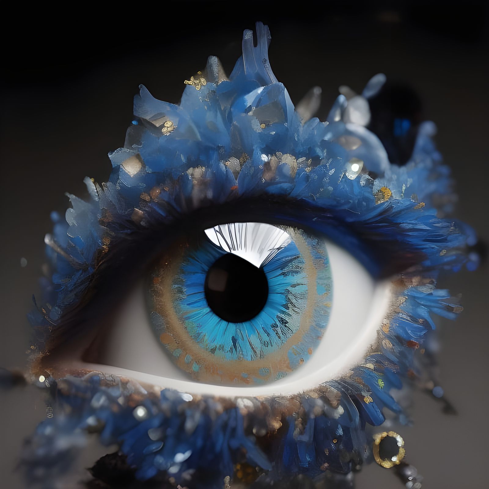 Blue crystal eye
