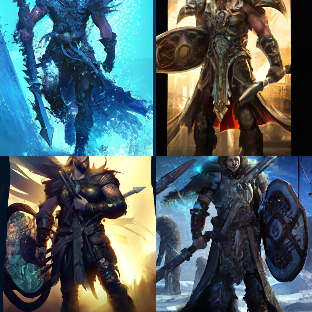 Norse Mythology Warrior Portrait in Hyperdetailed Style