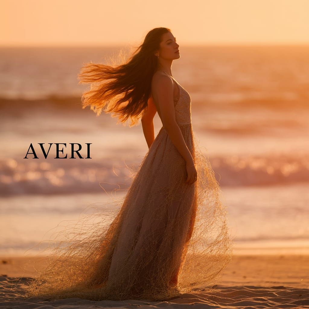 Golden Sunset Goddess on the Beach