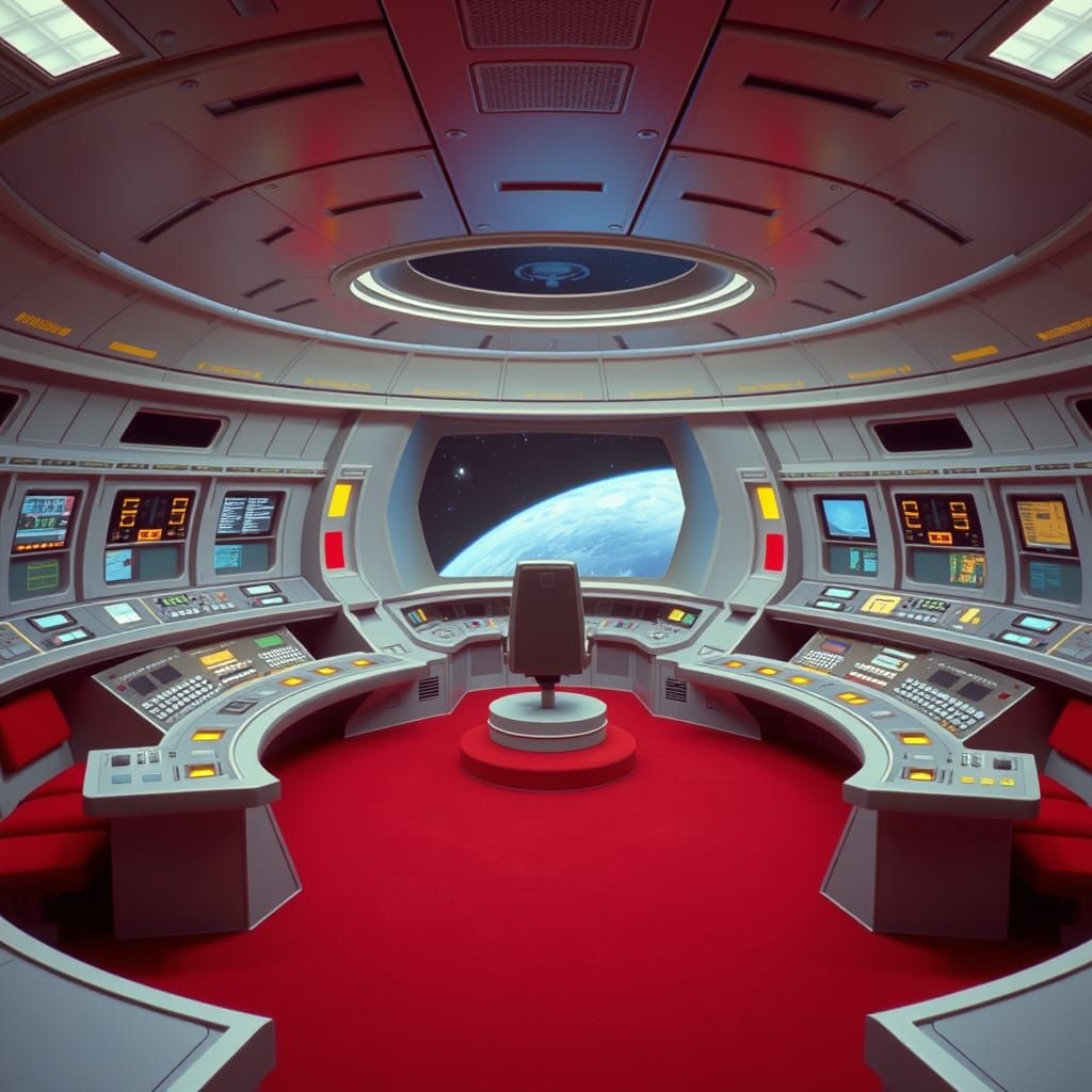 Original Star Trek: The Bridge of the Starship Enterprise