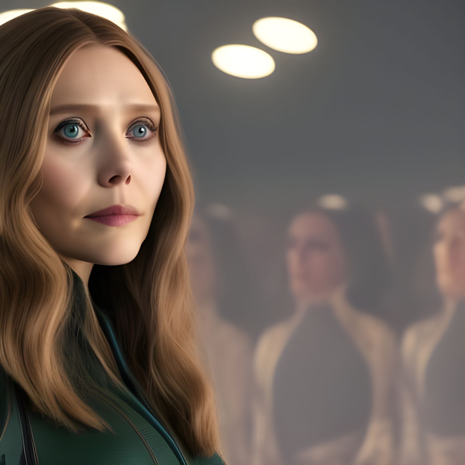 Elizabeth Olsen as Wanda Maximoff: Detailed 8K Portrait