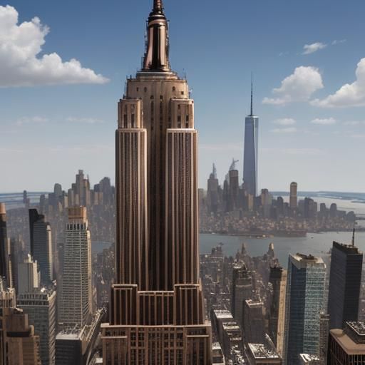 Steampunk Empire State Building