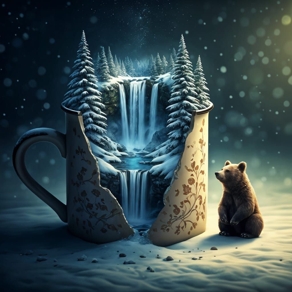 a mug of frosty winter