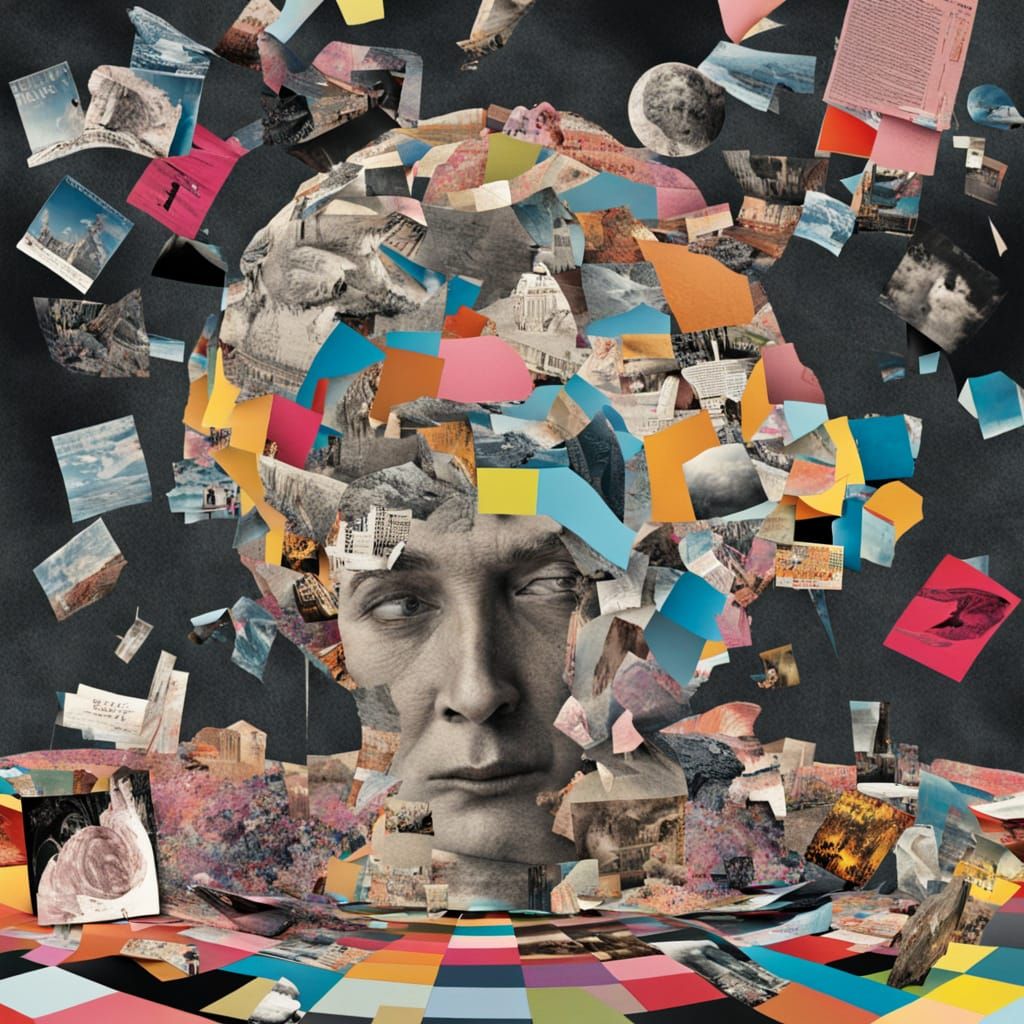 Surreal Melting World Dadaist Collage