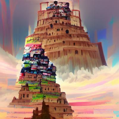 Majestic Tower of Babel Digital Rendering