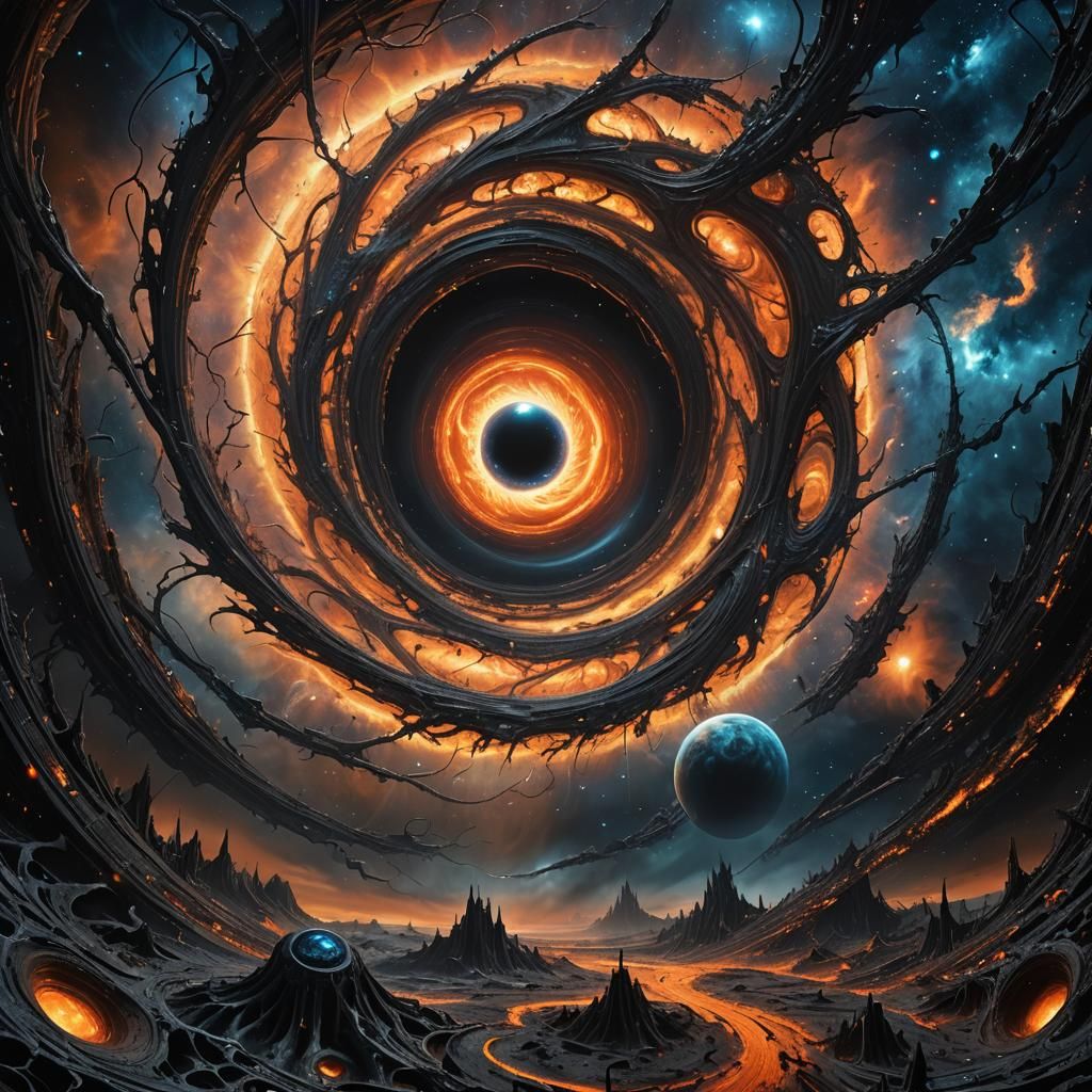 Cosmic Horror: Galaxy Consumed by Black Hole