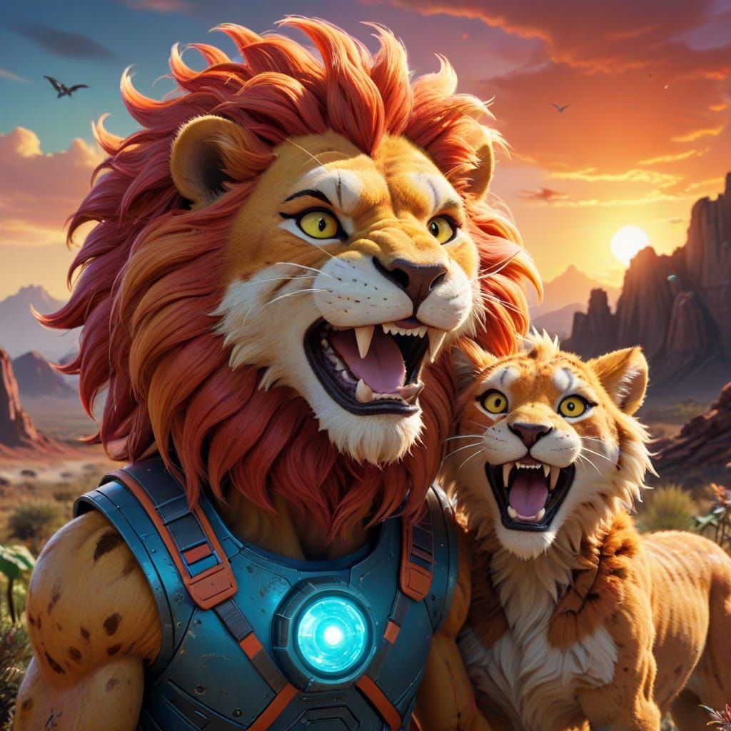 Snarf Makes Cheetara and Lion-O Laugh on Alien Planet