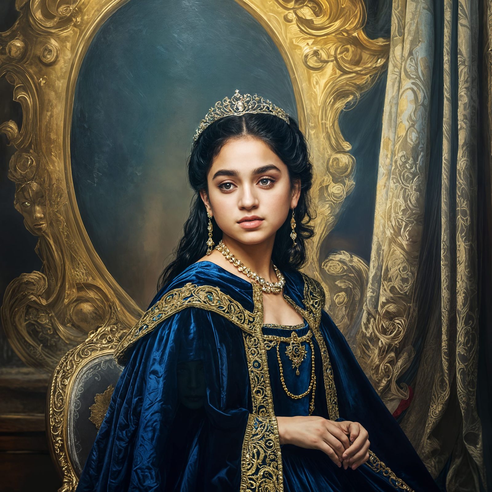 Elegant Portrait of a Princess