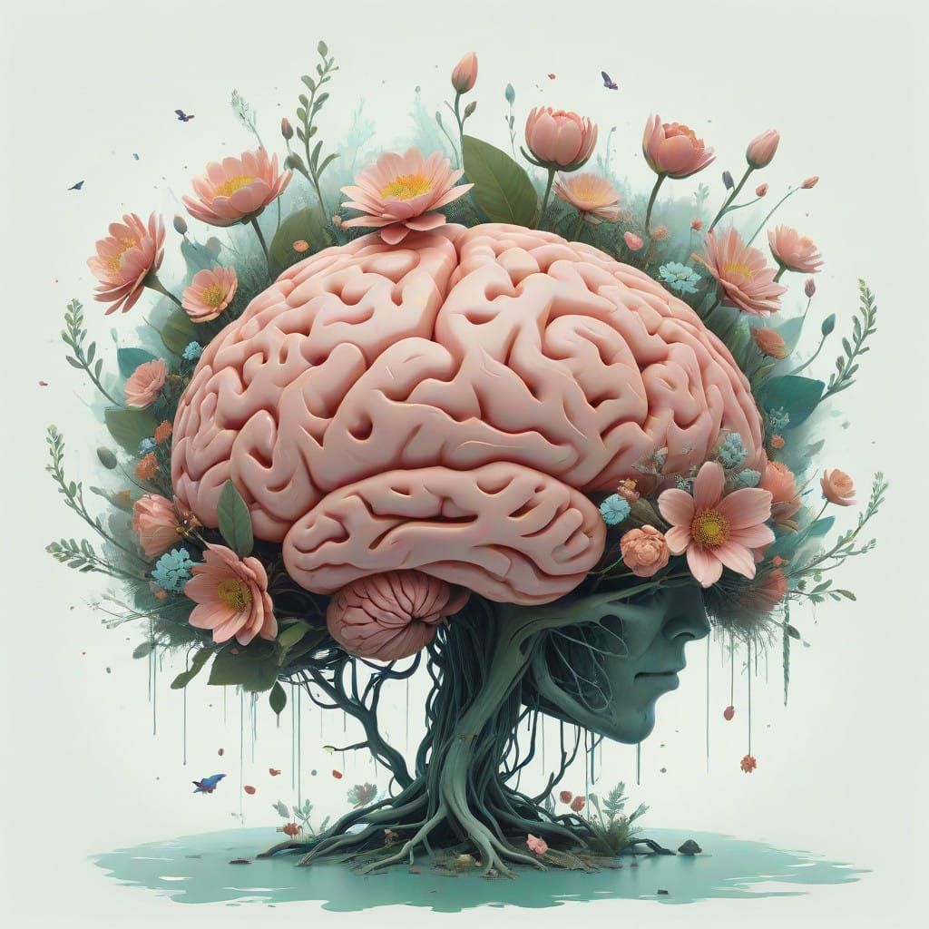 Whispers of Growth: A Brain in Bloom