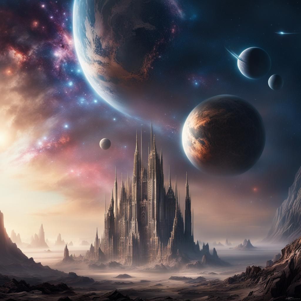 Epic Galaxy as Digital Matte Painting