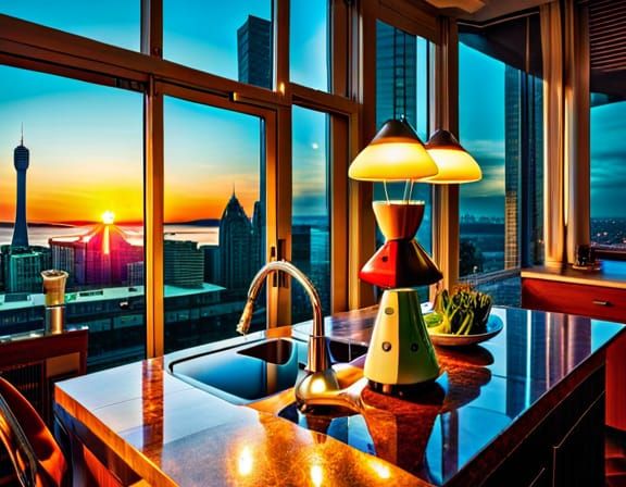 Psychedelic Lava Lamp with Groovy Lights