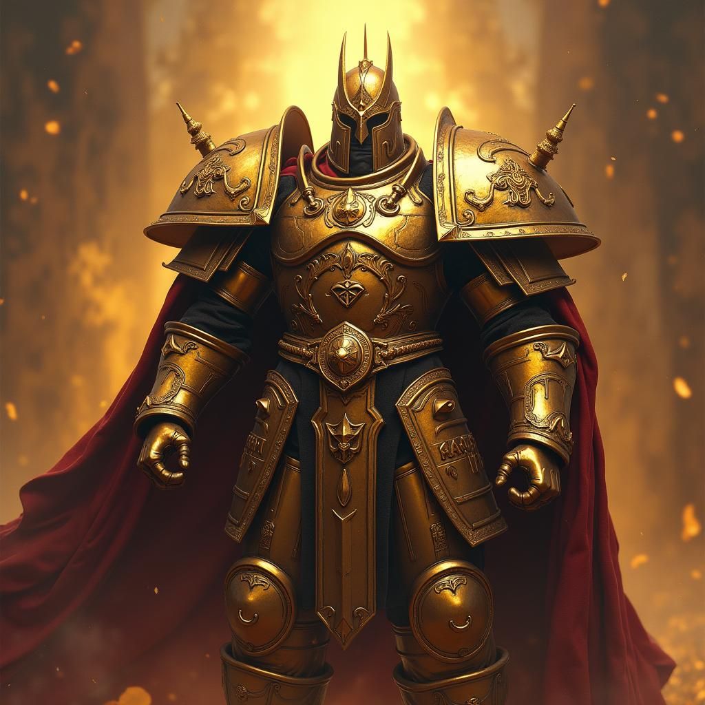 God Emperor of Mankind in Golden Armor
