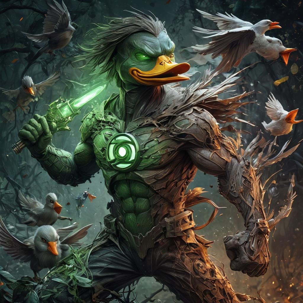 Green "Daffy Duck" Lantern