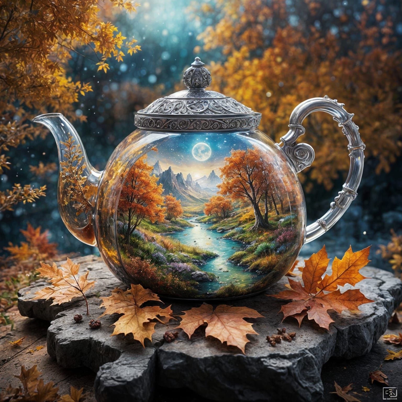 A late autumn teapot
