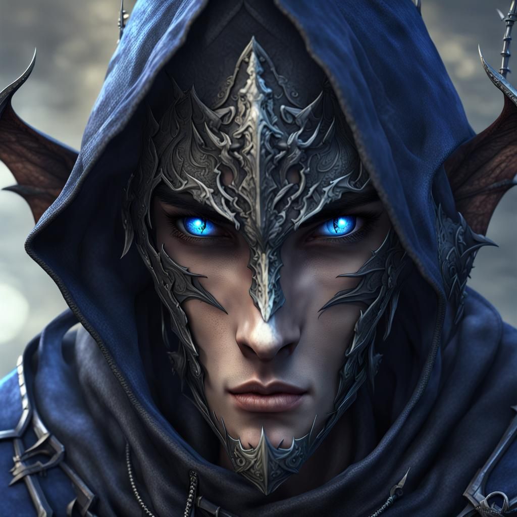 A gorgeous anime Half elf rogue