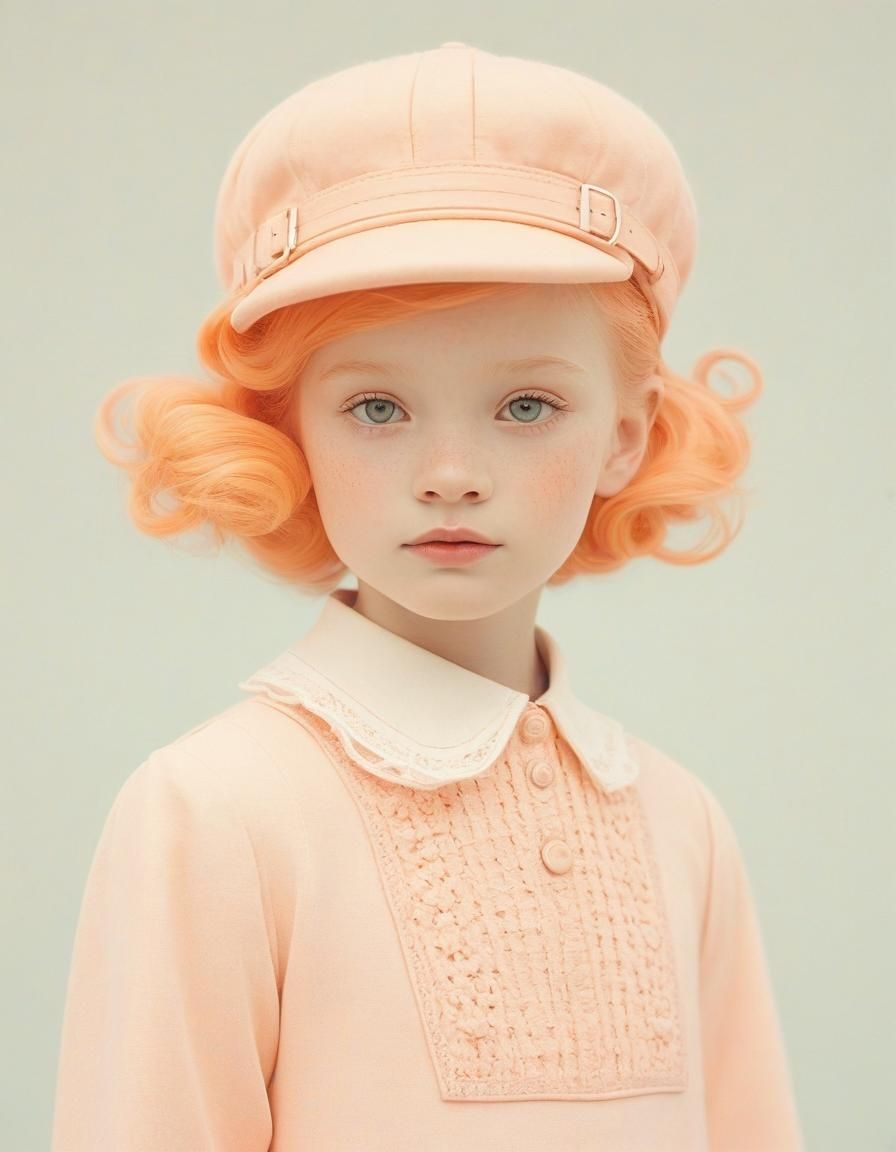 Ethereal Portrait of a Girl in Dieselpunk Style