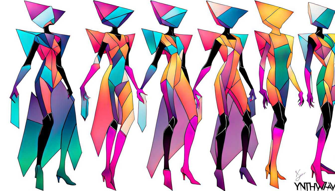 Synthwave Gemstone Costume Design Concept