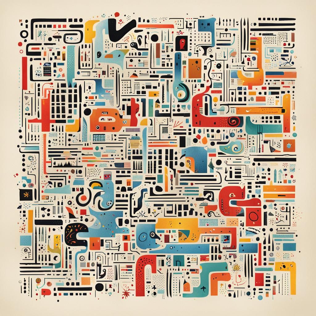 Whimsical Asemic Symbolic Game