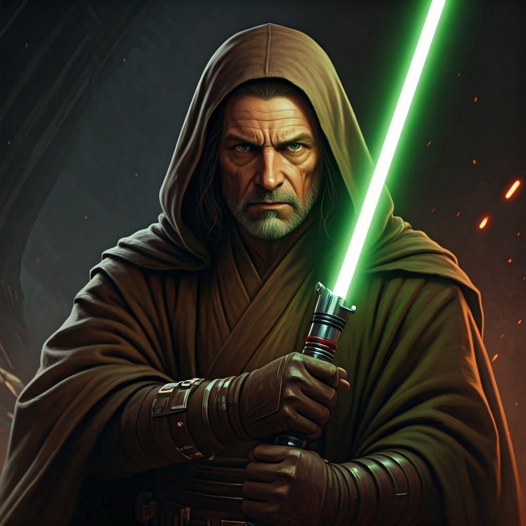 Old Republic Zabrak Jedi with Lightsaber