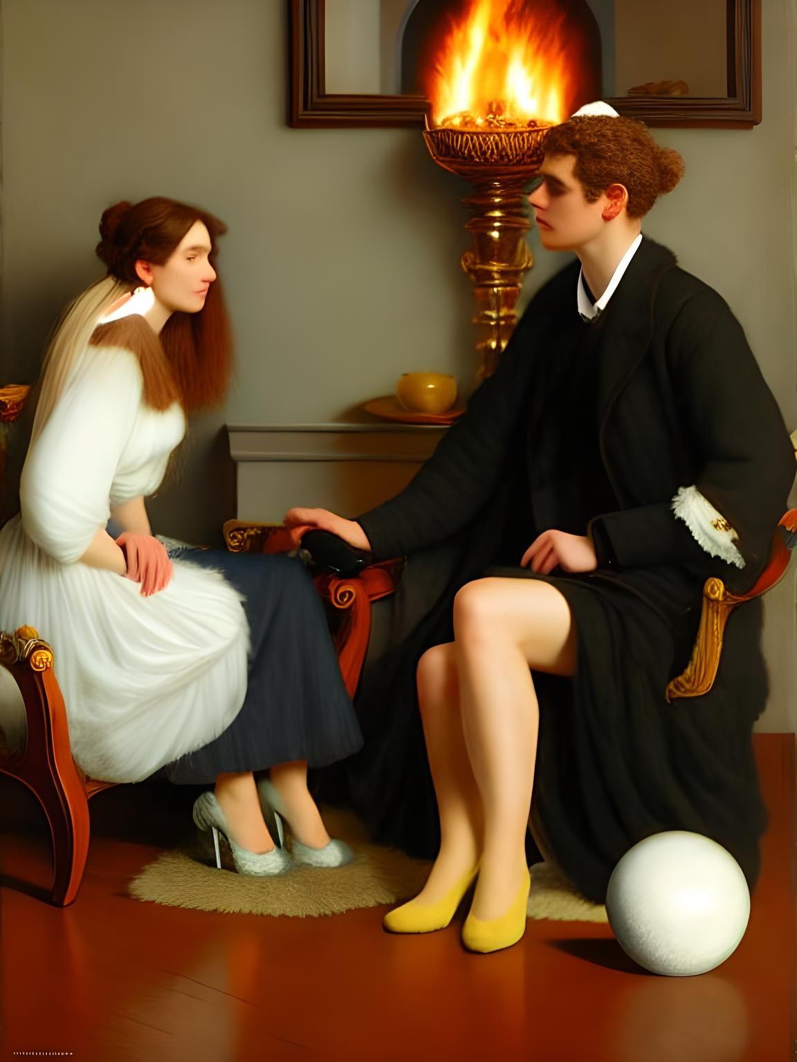 Surreal Zero-Sum Game Painting in Hyperreal Style