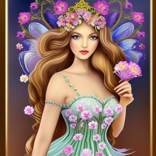 Portrait of a Fairy Queen; Evolved