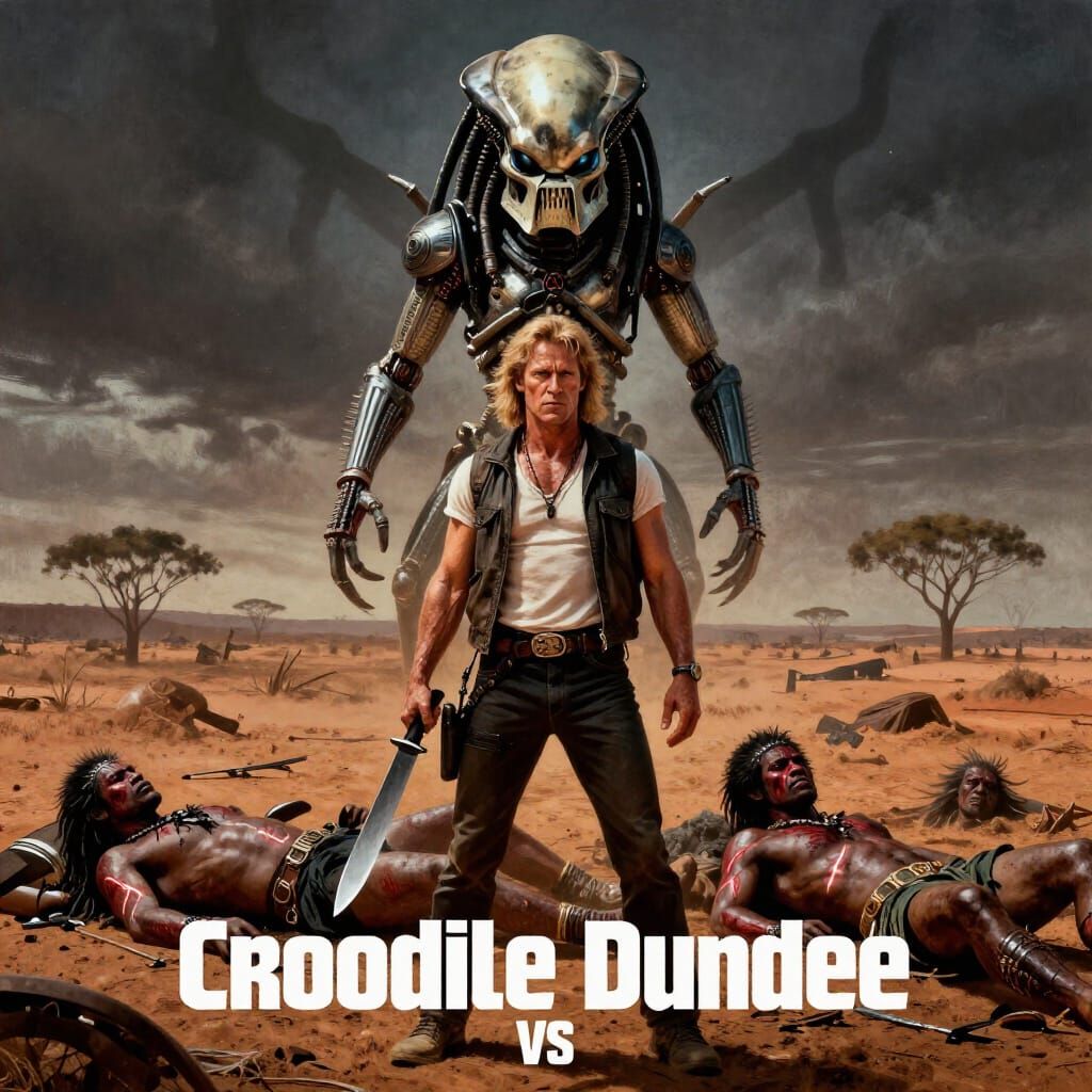 Outback Showdown: Dundee Battles Alien Hunter