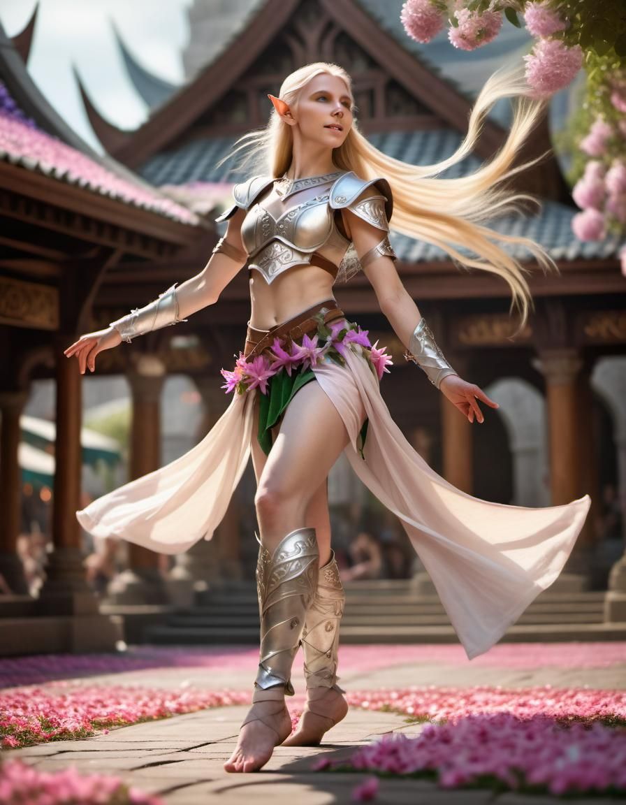 Elf bard/cleric with an entertainer background