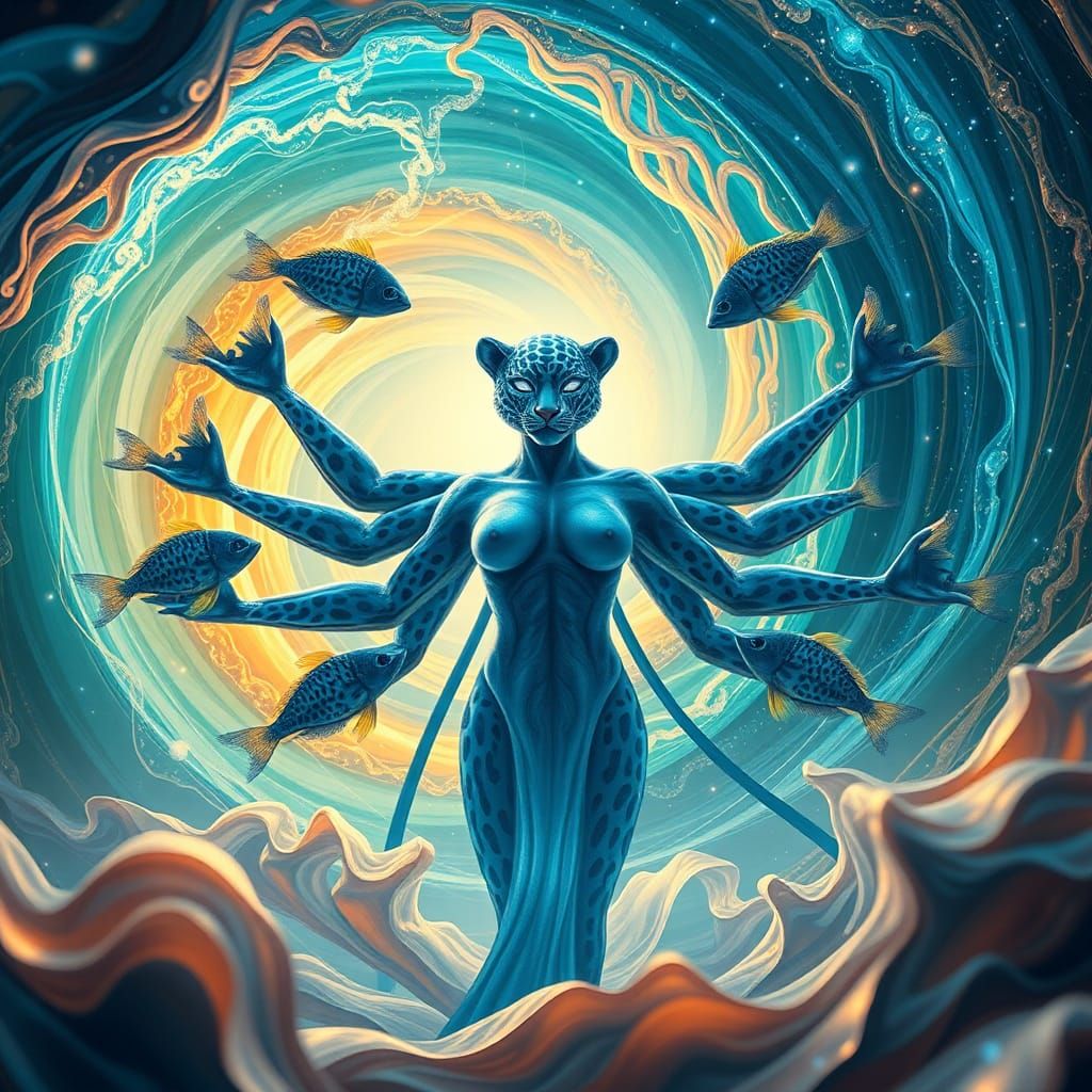 Blue Leopard Woman Reveals Secrets of the Universe