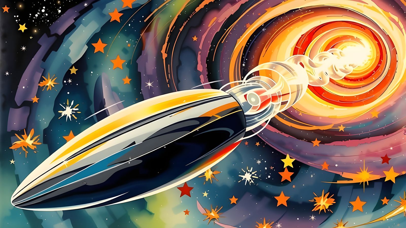 Cosmic Cylinder Soars Through Vibrant Stellar Vortex