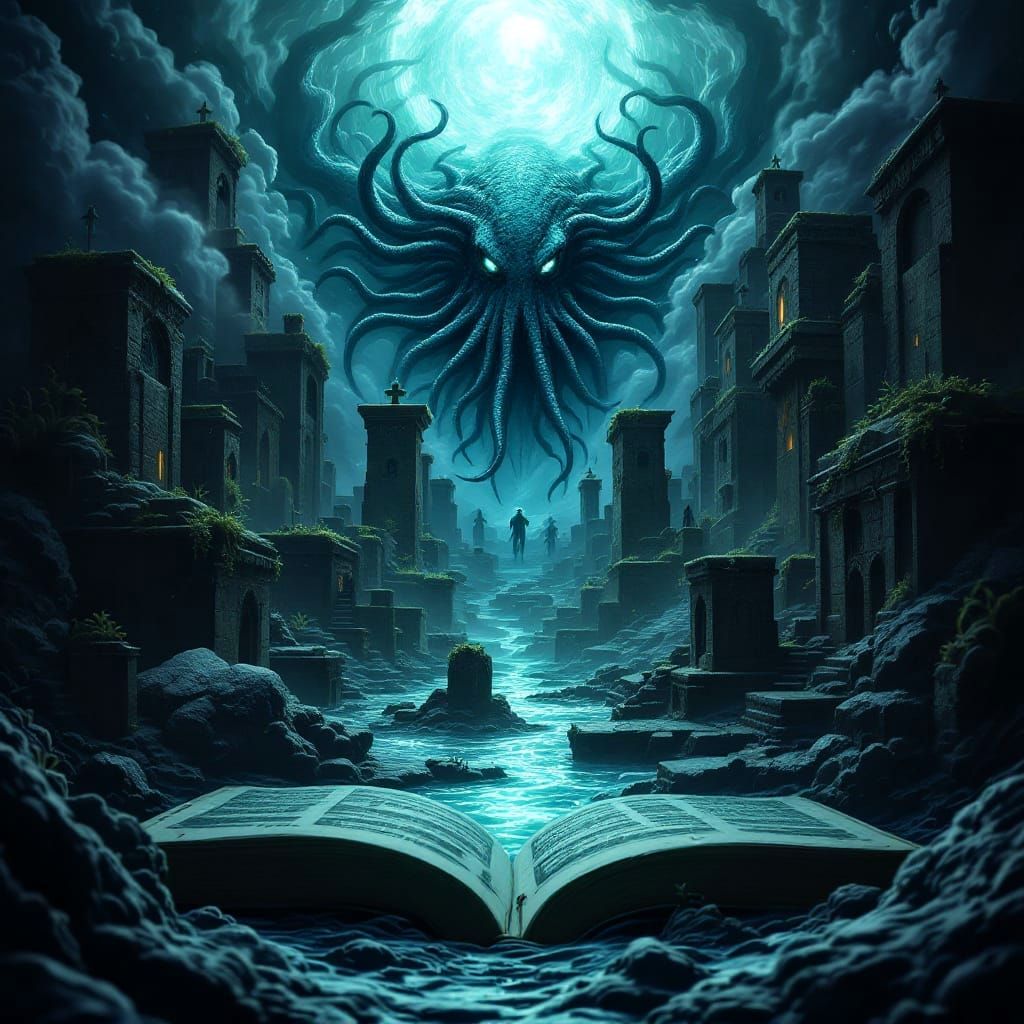 Cthulhu Emerges from R'lyeh Pop-Up Book