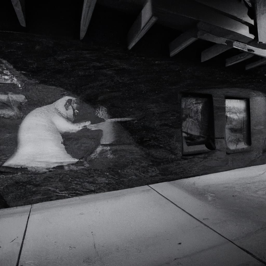 Surreal Mural: Woman Reaching into Painted World