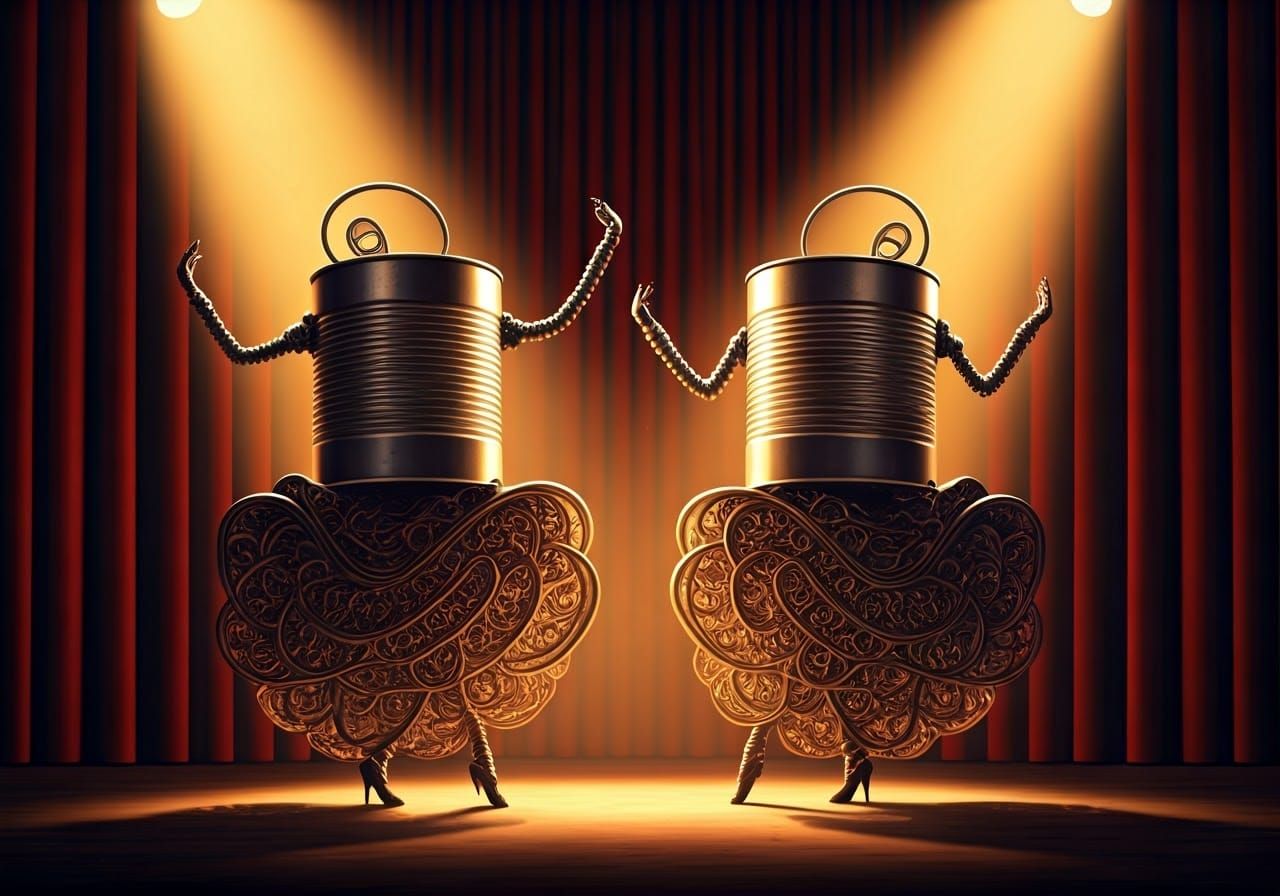 Tin Can Dancers in Gritty Futuristic Style