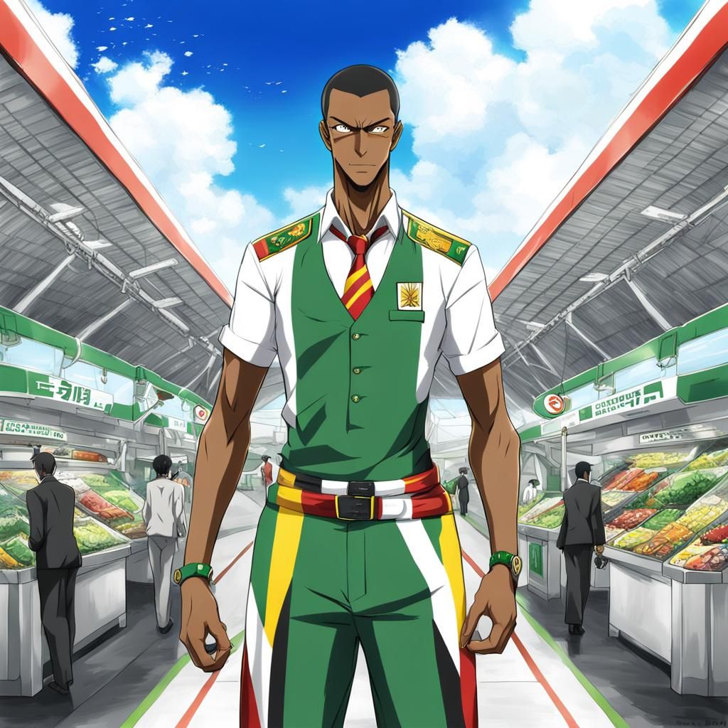 Guyana Personified in Anime Style