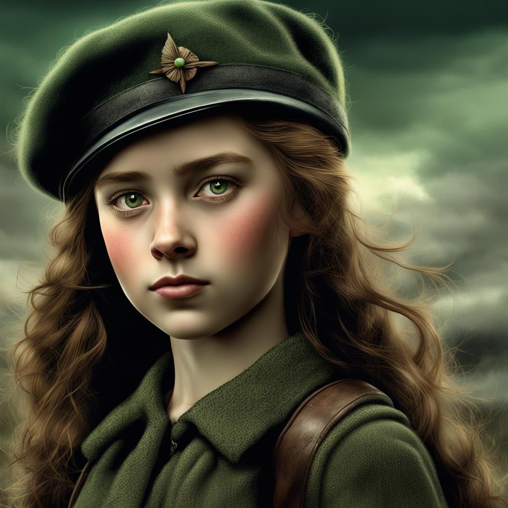 Scottish Girl in Wales During the Blitz