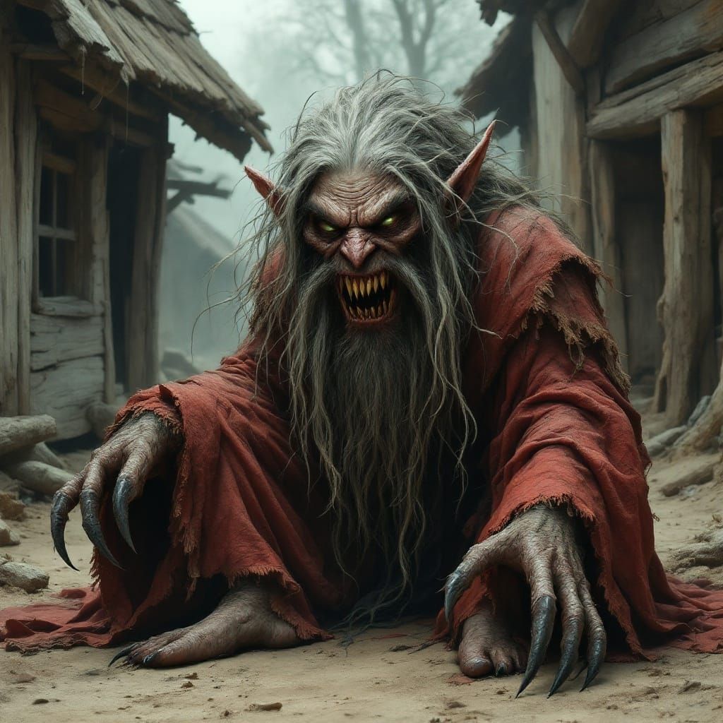 Evil Gnome Slumbers in Abandoned Slavic Village