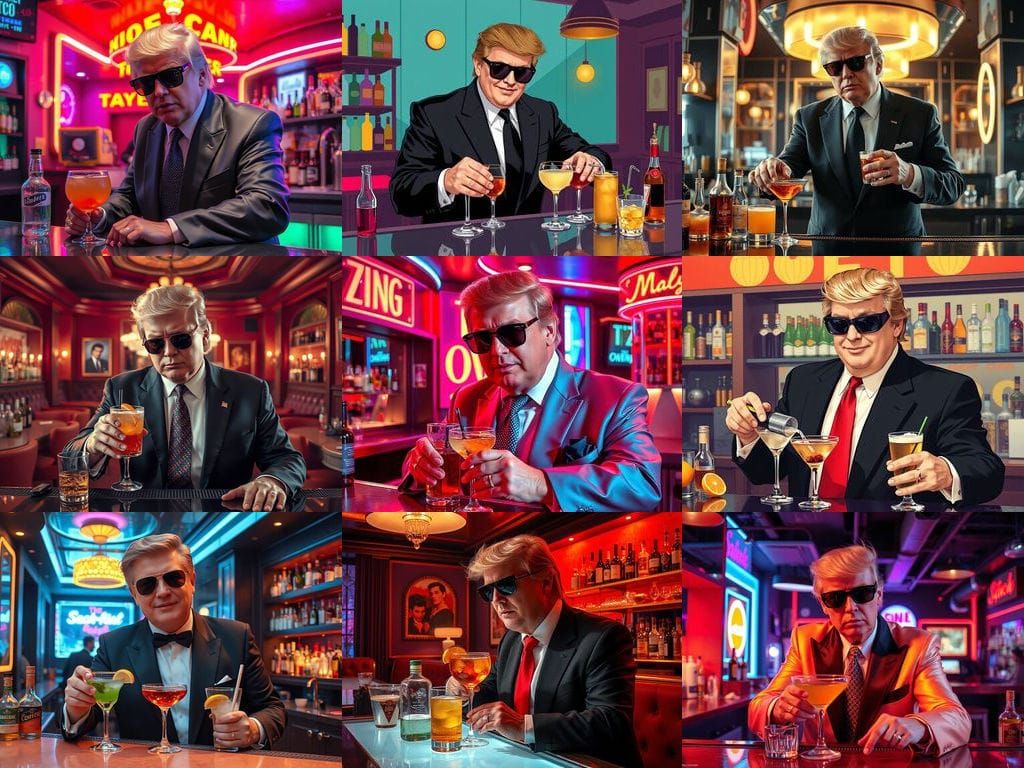 King Elvis Trump Serving Ice: A Humorous Take