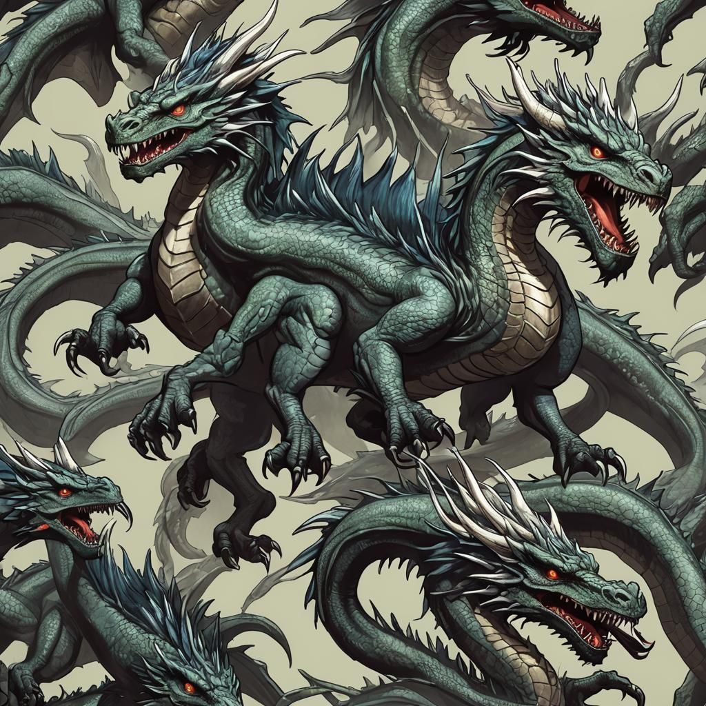 Monster Dragon Generated by AI