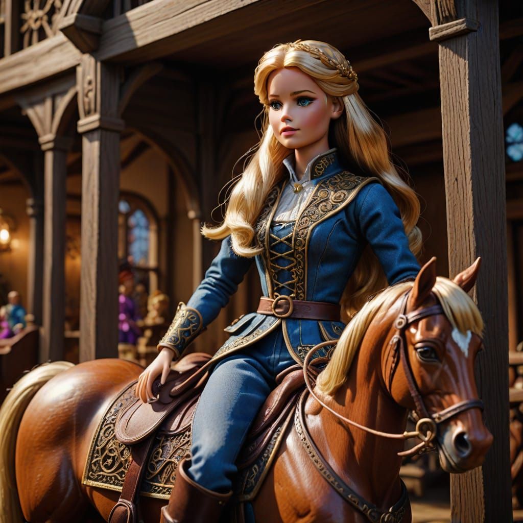 Ethereal Equine Portrait in Hyperrealistic HDR