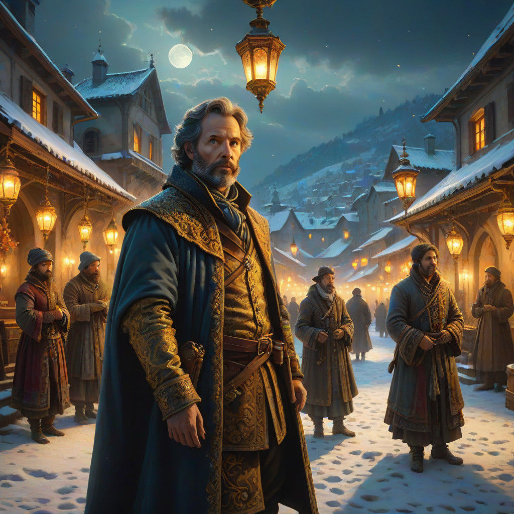 Heathen Neighbors Unite in Snowy Village Square