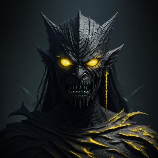 Ominous Shadow Figure in Dark Fantasy Style