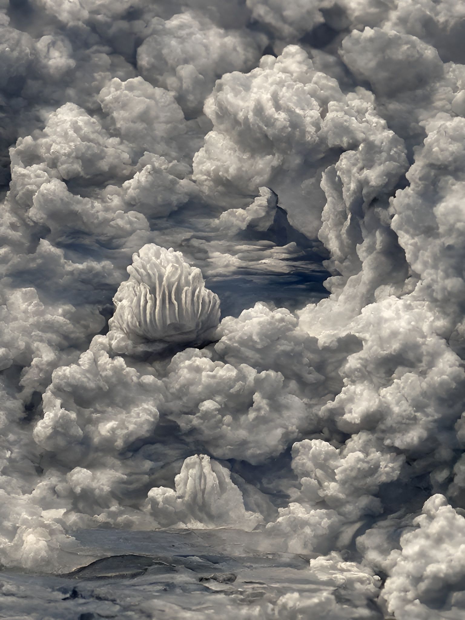 Billowing Clouds in Romantic Style