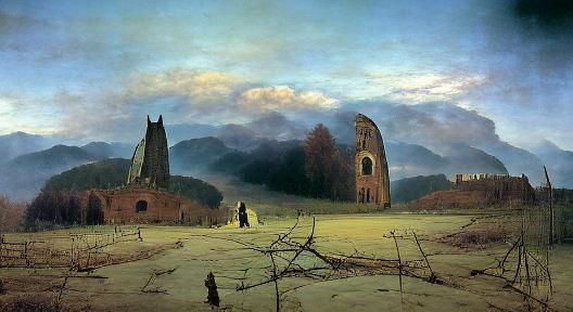 Abandoned Monastery in Romantic Style