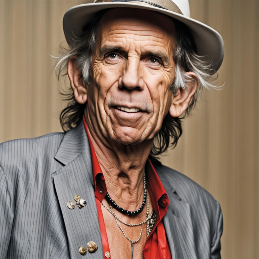 Keith Richards: A Digital Rebirth Portrait