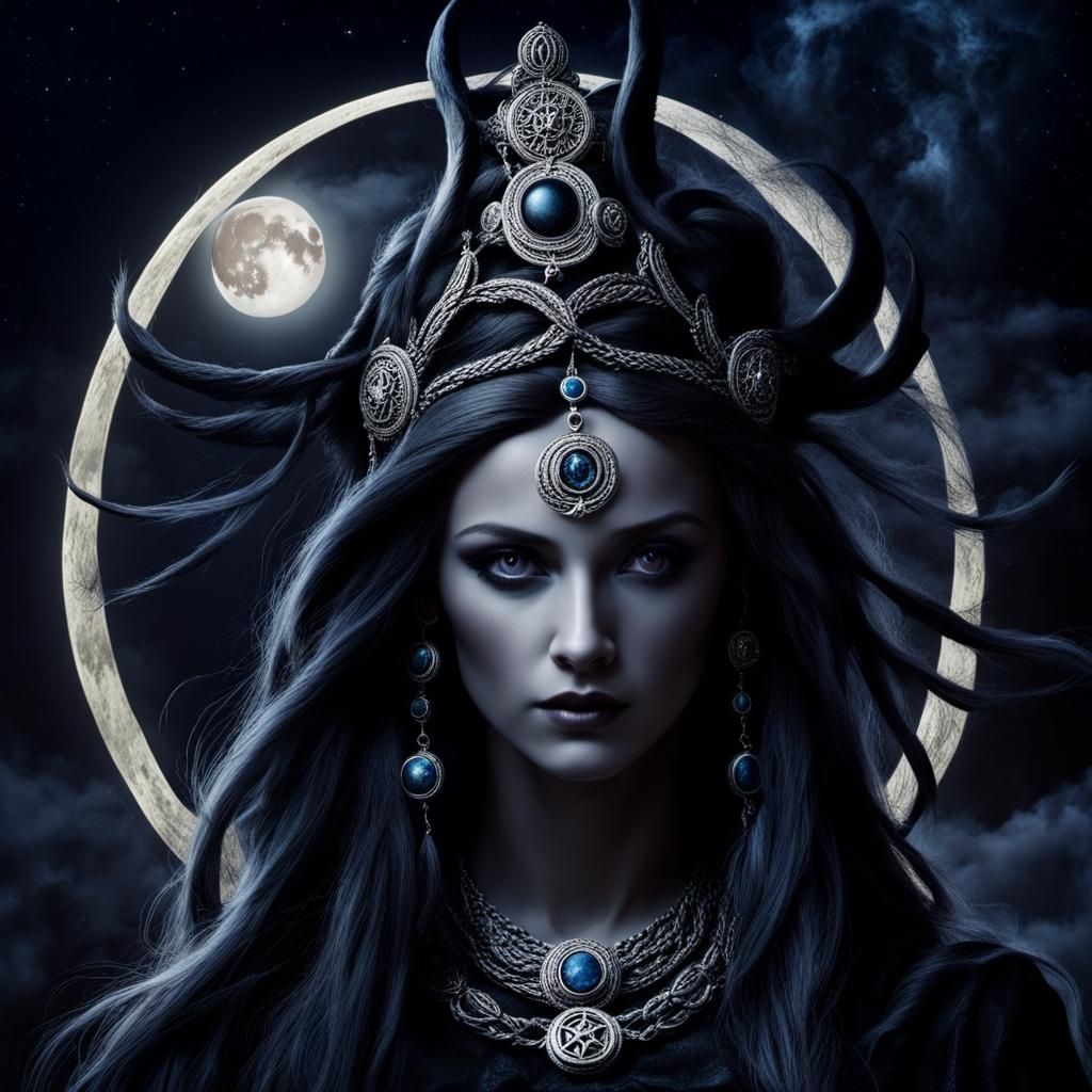Mystical Goddess Hekate of Magic and Night