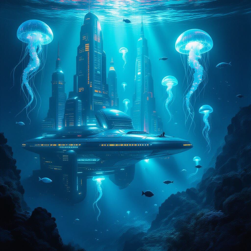 Ecos del Abismo: La Metrópolis Azul