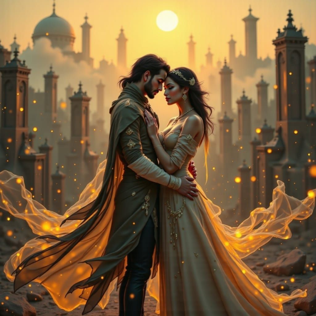 Couple Finds Strength in Each Other Amidst Ruins